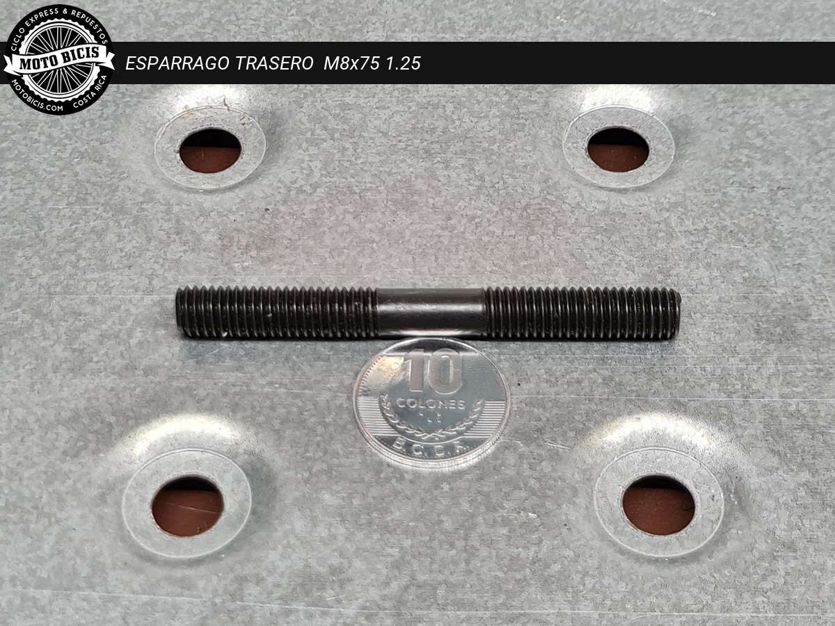 ESPARRAGO TRASERO  GRUESO M8x75 1.25