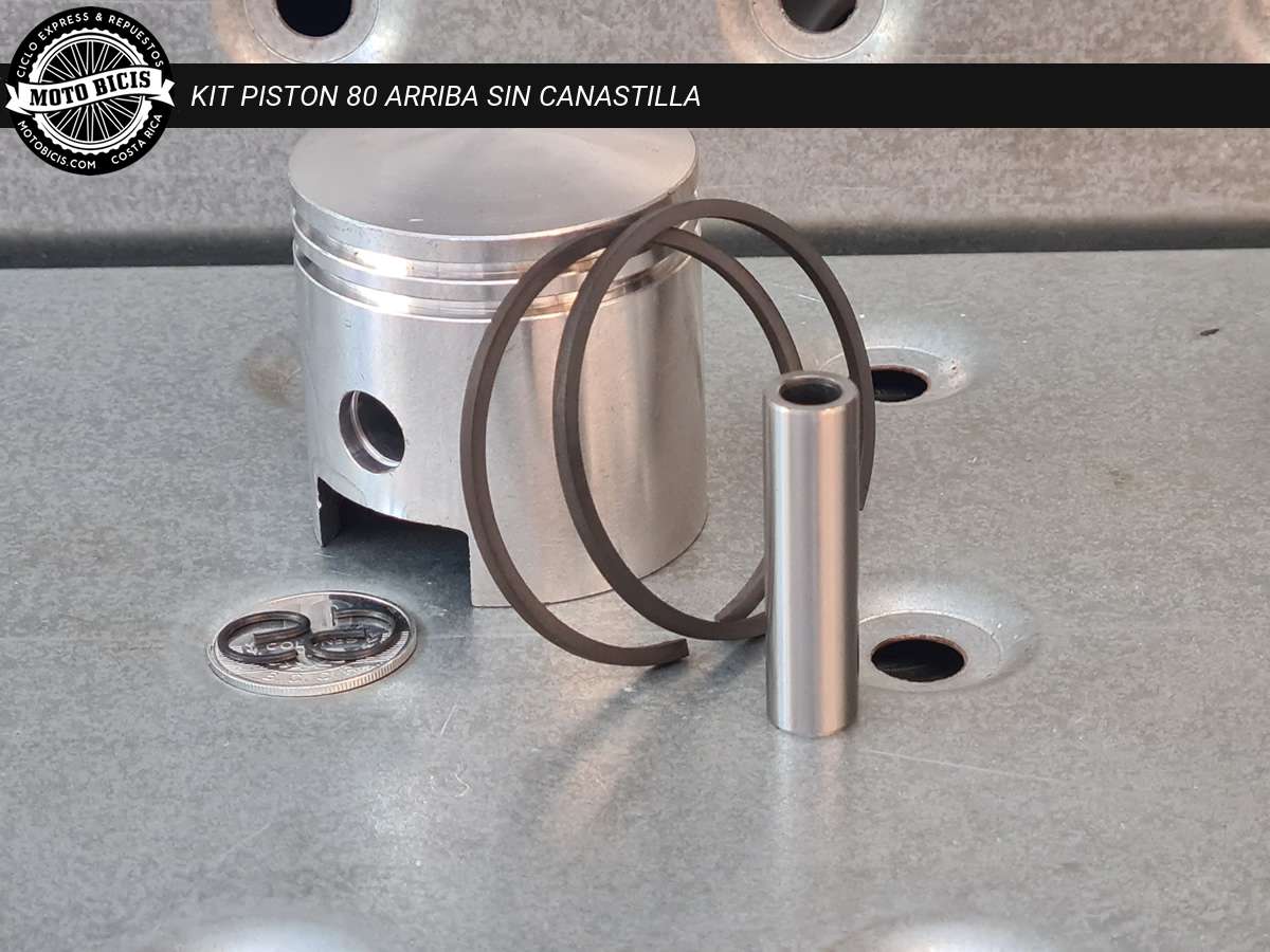 KIT PISTON 80 HUECO ARRIBA SIN CANASTILLA