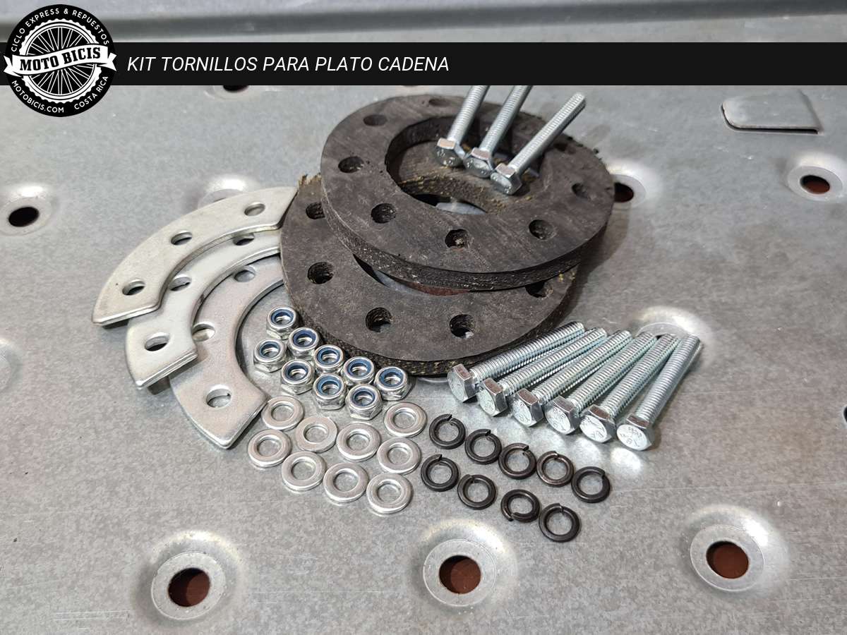 KIT HULE TORNILLOS PLATO CADENA