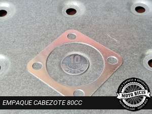 EMPAQUE CABEZOTE 80cc DE BICIMOTO