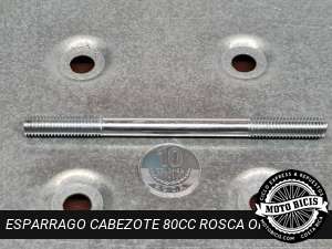 ESPARRAGO CABEZOTE 80cc ROSCA ORDINARIA para bicimoto