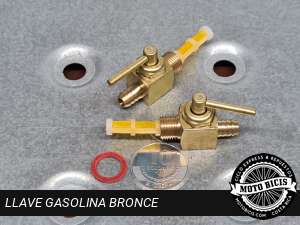 LLAVE GASOLINA BRONCE para bicimoto