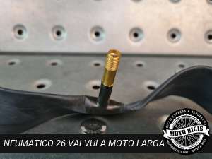 NEUMATICO 26 VALVULA MOTO LARGA para bicimoto