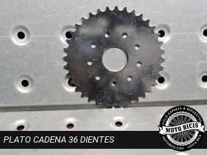 PLATO CADENA 36 DIENTES para bicimoto